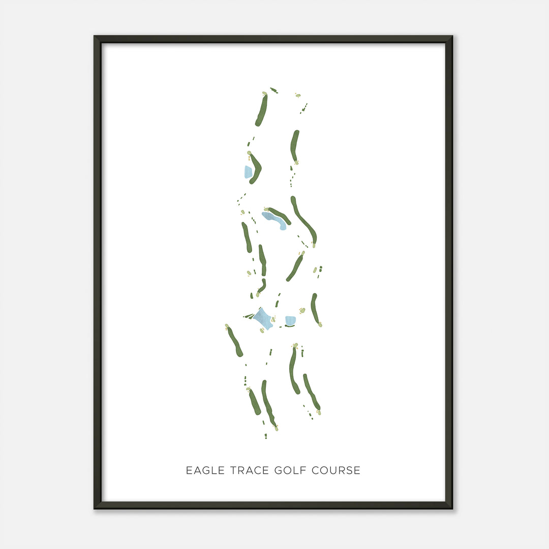 Print of Eagle Trace Golf Course Modern Map