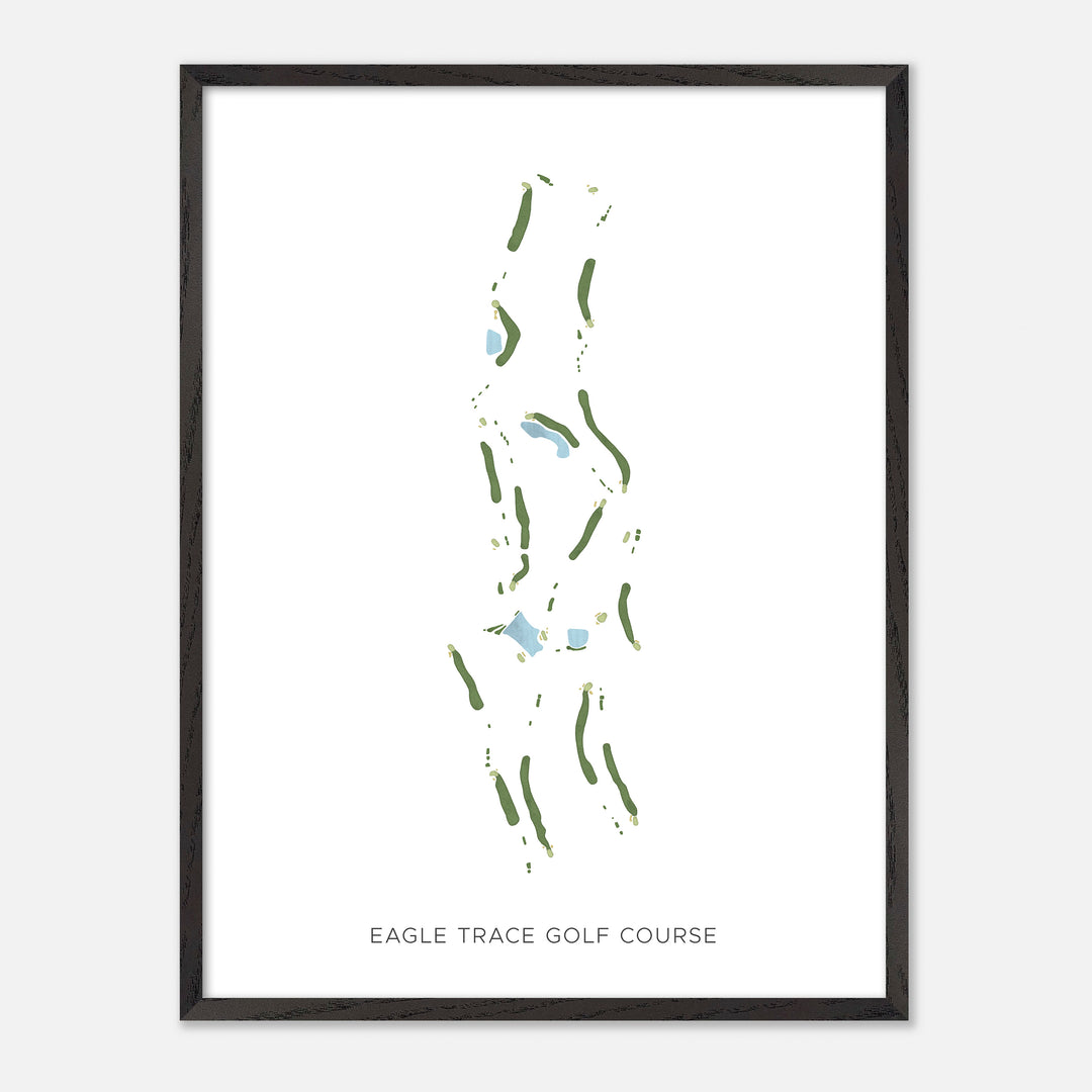 Print of Eagle Trace Golf Course Modern Map