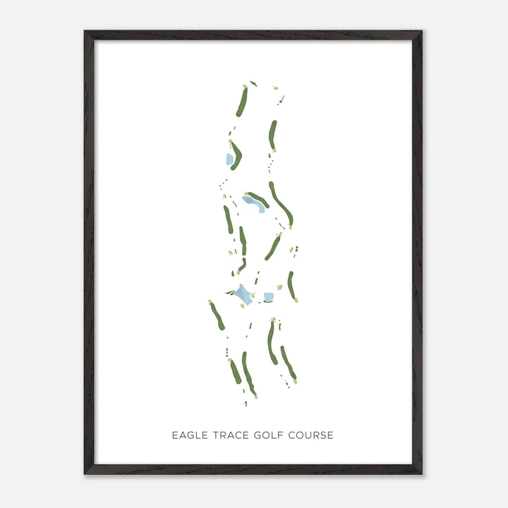 Print of Eagle Trace Golf Course Modern Map
