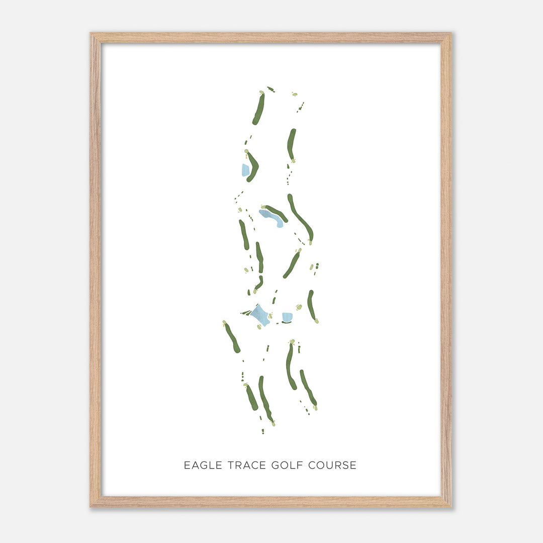 Print of Eagle Trace Golf Course Modern Map