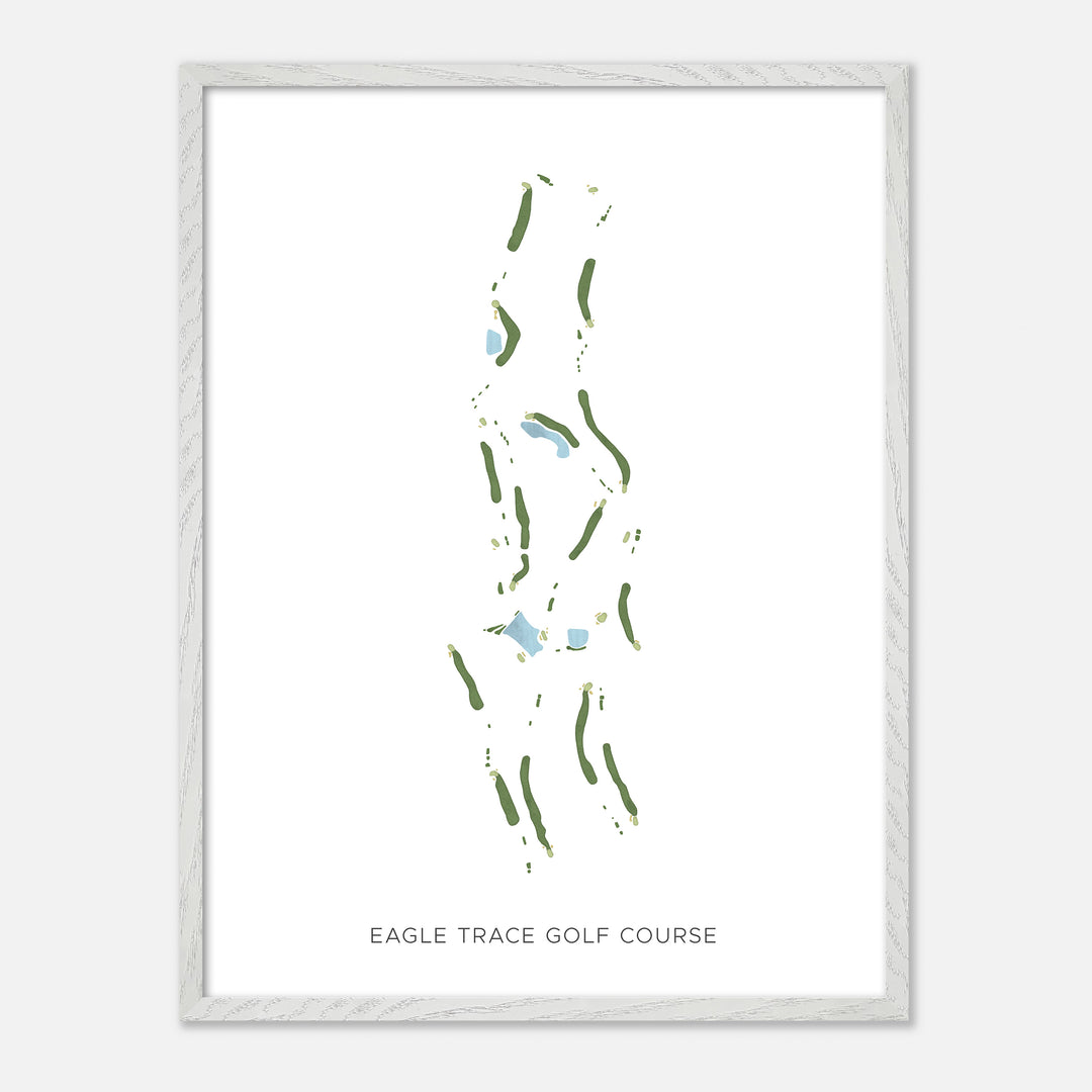 Print of Eagle Trace Golf Course Modern Map