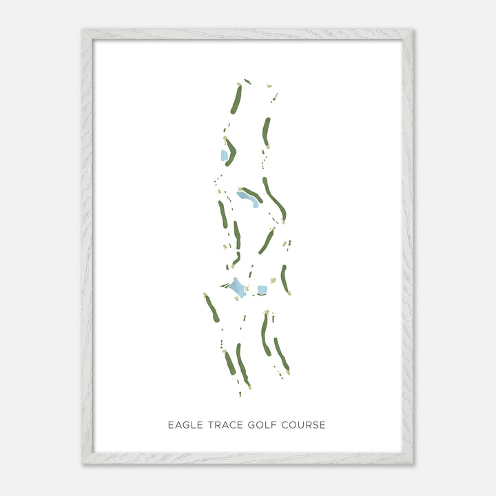 Print of Eagle Trace Golf Course Modern Map