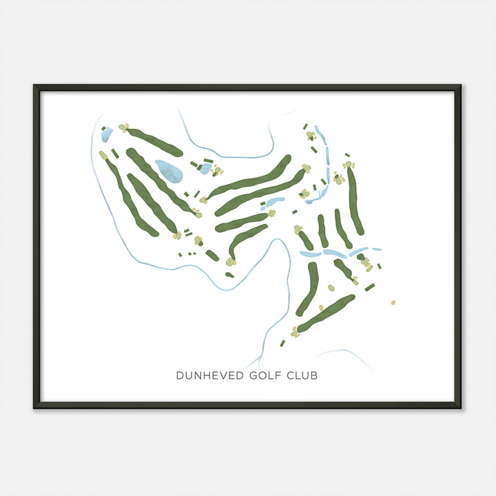 Print of Dunheved Golf Club Modern Map