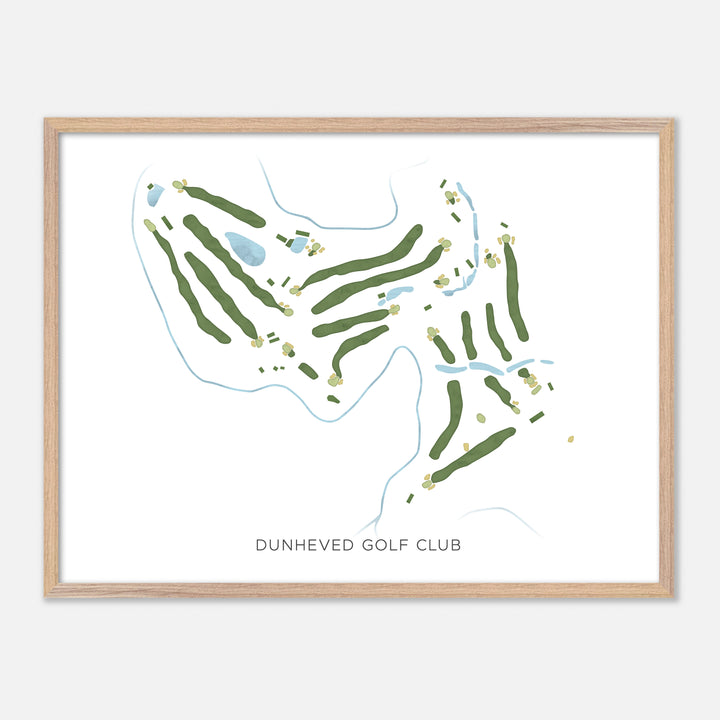 Print of Dunheved Golf Club Modern Map