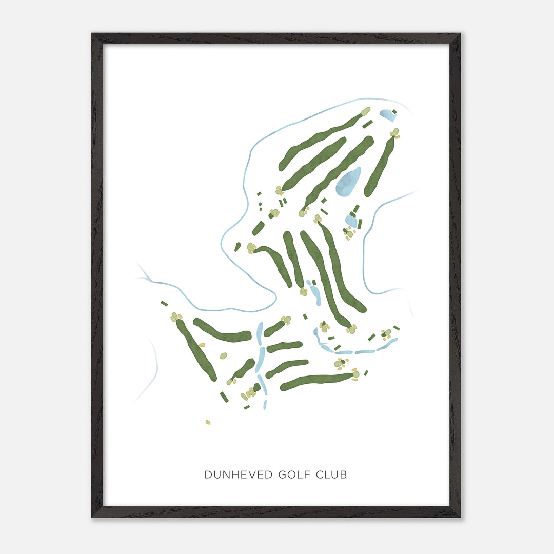 Print of Dunheved Golf Club Modern Map