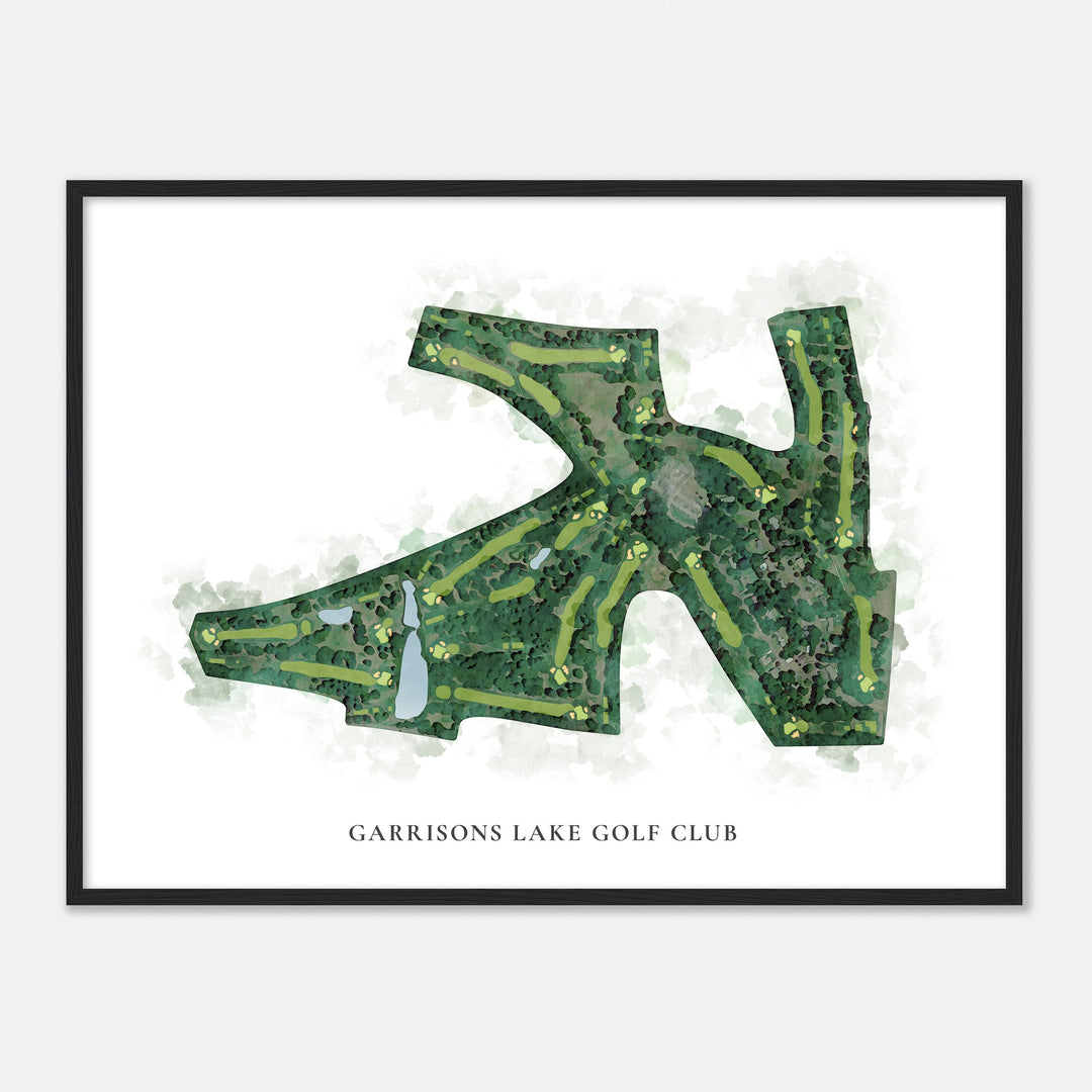 Print of Garrisons Lake Golf Club Classic Map