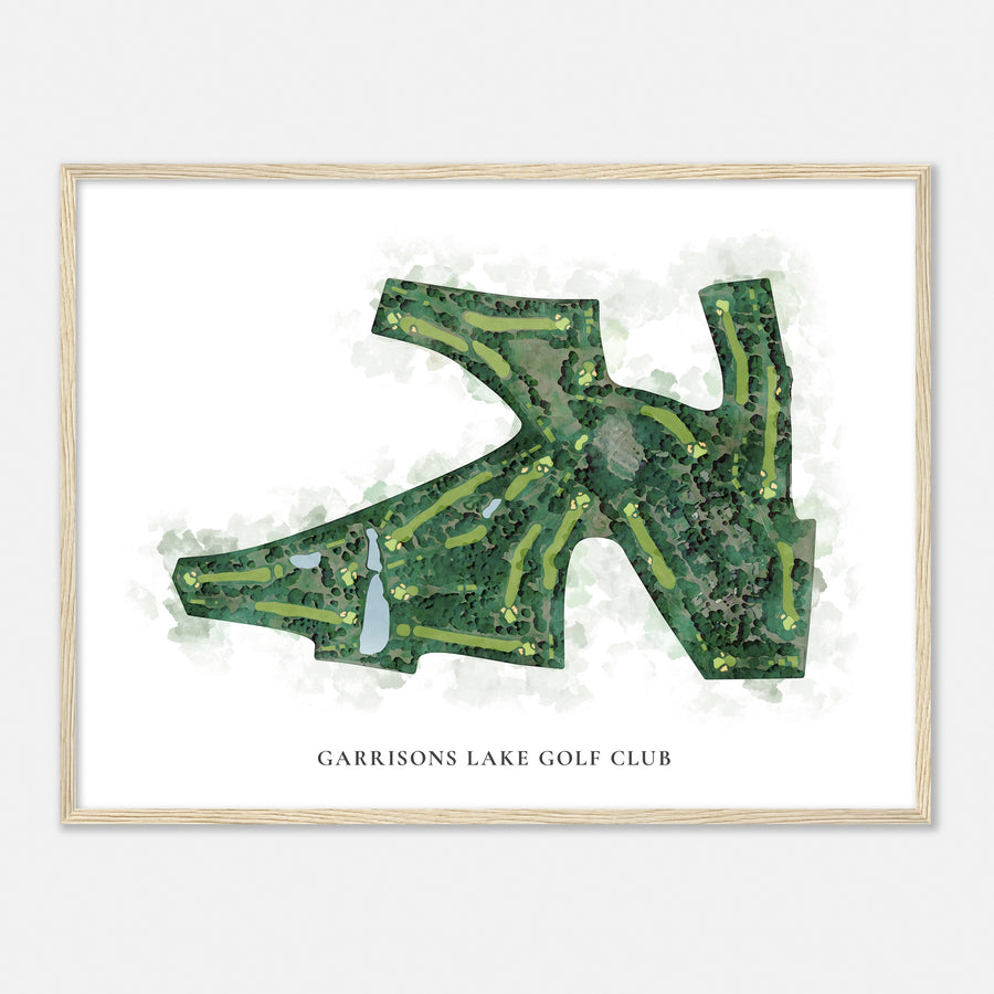 Print of Garrisons Lake Golf Club Classic Map