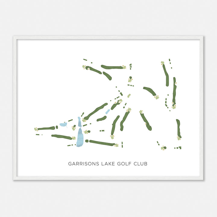 Print of Garrisons Lake Golf Club Modern Map