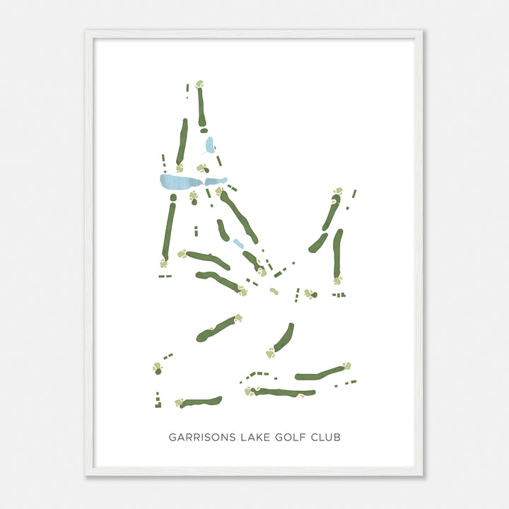 Print of Garrisons Lake Golf Club Modern Map