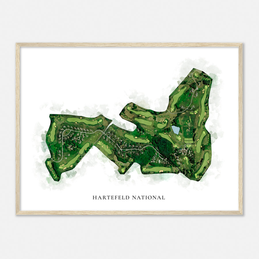 Print of Hartefeld National Classic Map