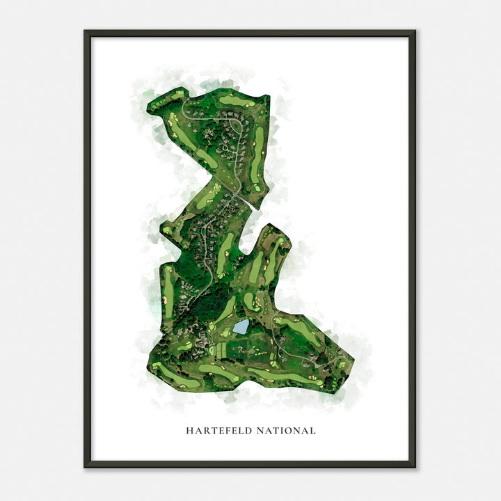 Print of Hartefeld National Classic Map