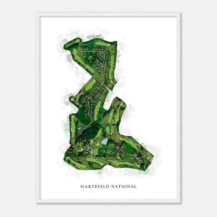 Print of Hartefeld National Classic Map