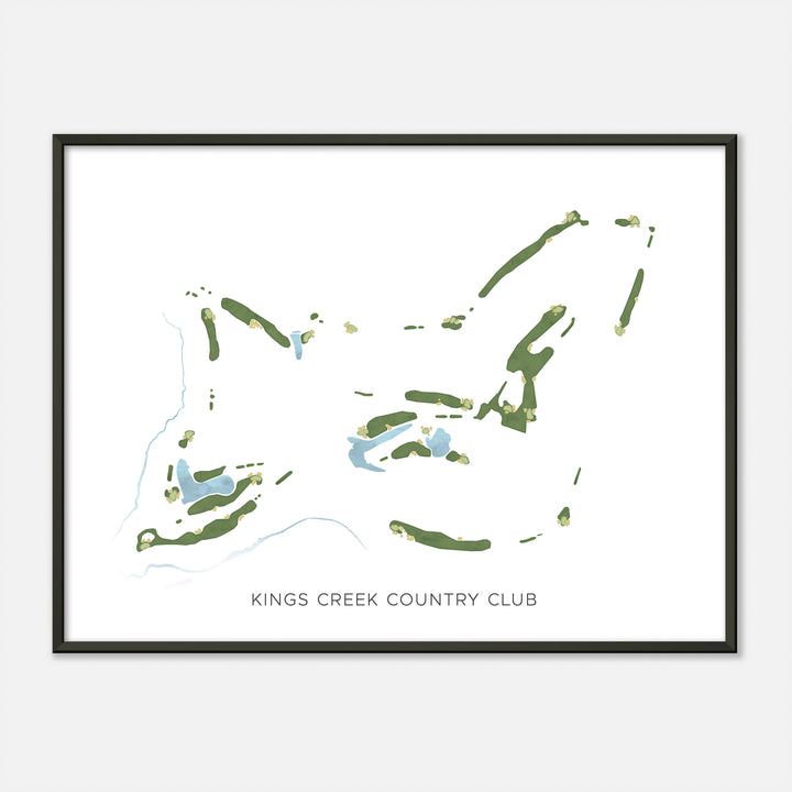 Print of Kings Creek Country Club Modern Map