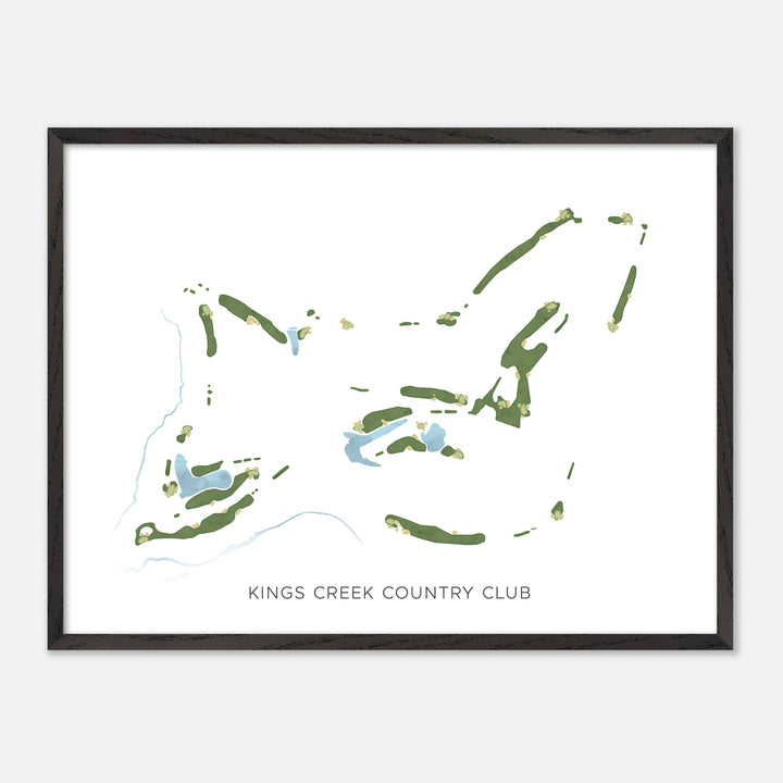 Print of Kings Creek Country Club Modern Map