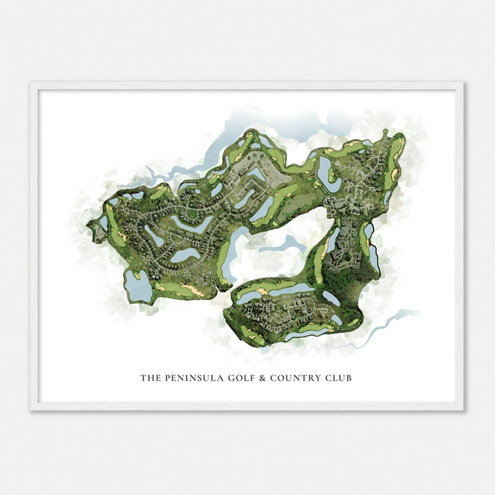 Print of The Peninsula Golf & Country Club Classic Map