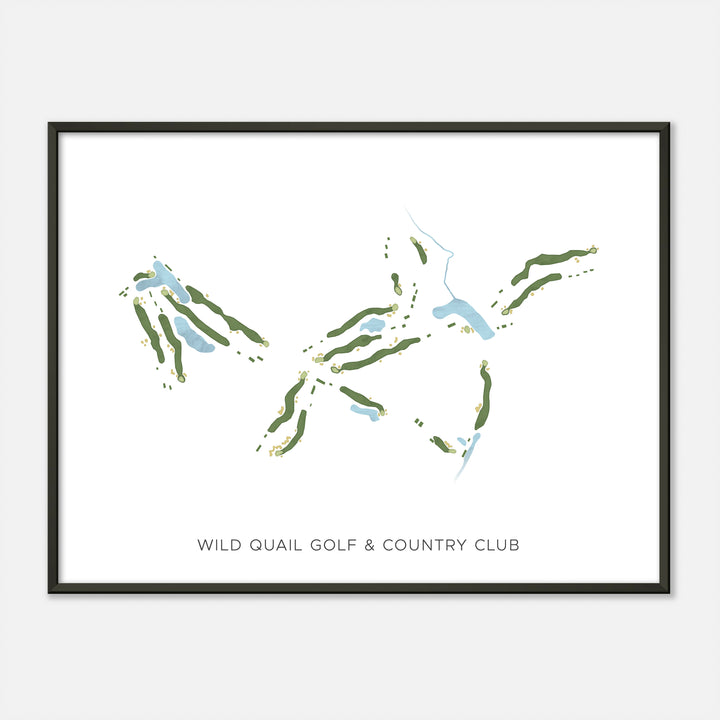 Print of Wild Quail Golf &amp; Country Club Modern Map