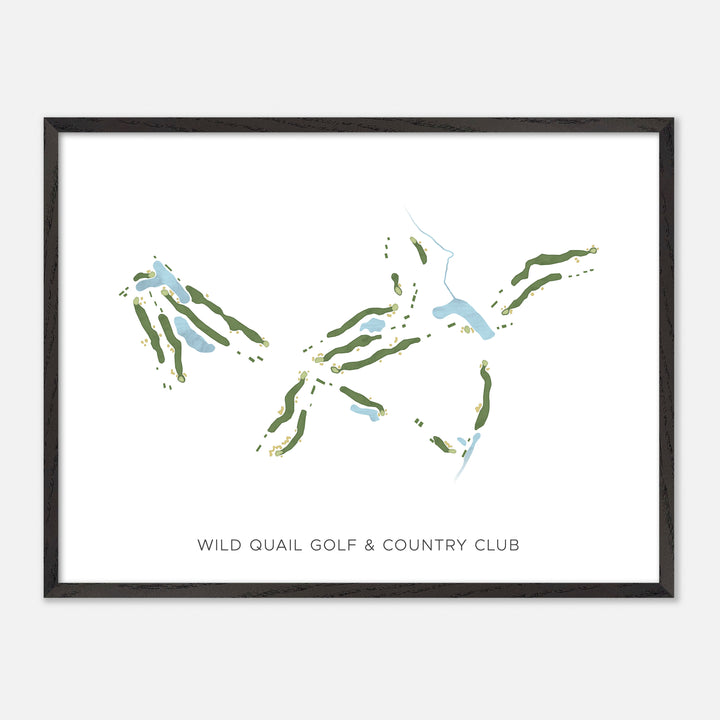Print of Wild Quail Golf &amp; Country Club Modern Map