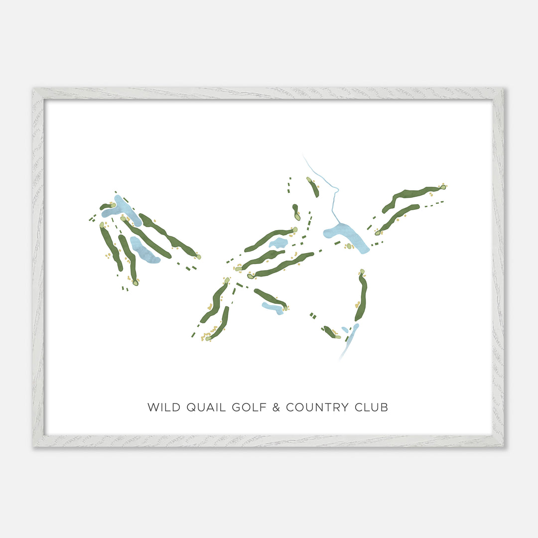 Print of Wild Quail Golf &amp; Country Club Modern Map