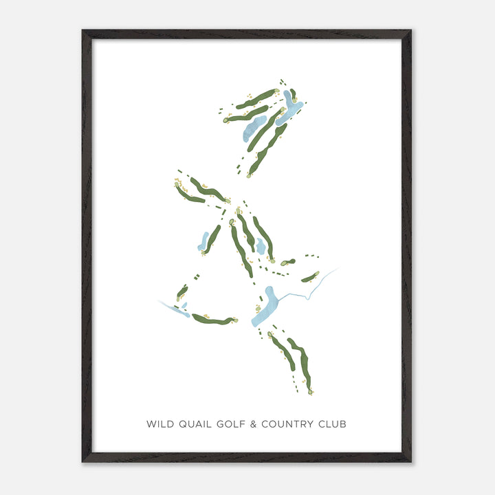 Print of Wild Quail Golf &amp; Country Club Modern Map