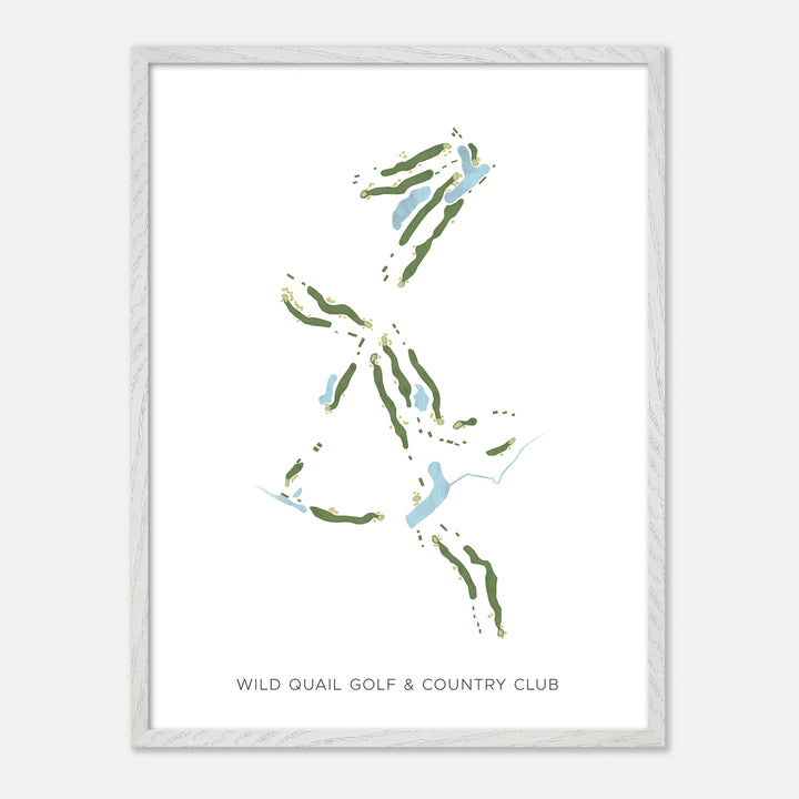 Print of Wild Quail Golf &amp; Country Club Modern Map