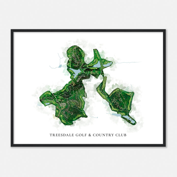 Print of Treesdale Golf & Country Club Classic Map