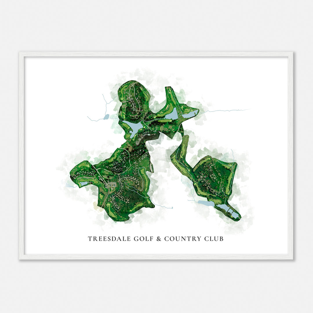 Print of Treesdale Golf & Country Club Classic Map