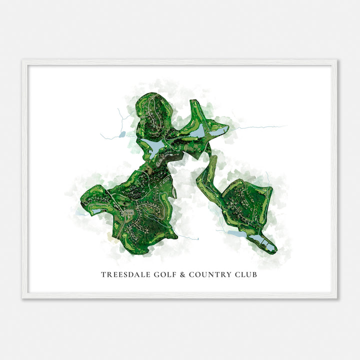 Print of Treesdale Golf & Country Club Classic Map