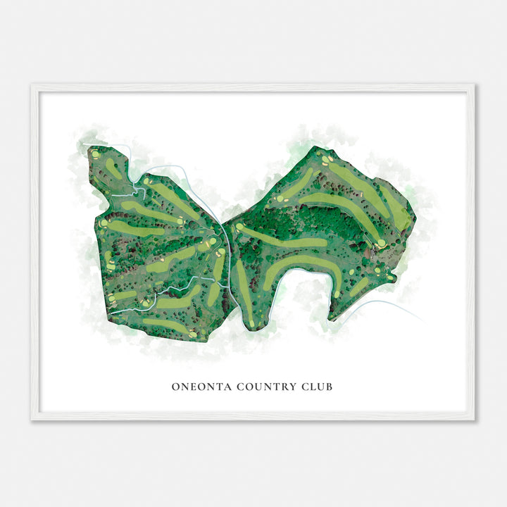 Print of Oneonta Country Club Classic Map