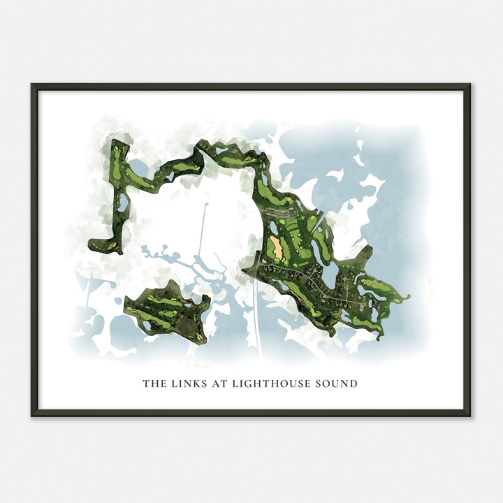 Print of The Links At Lighthouse Sound Classic Map