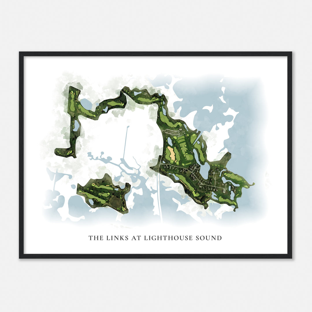 Print of The Links At Lighthouse Sound Classic Map
