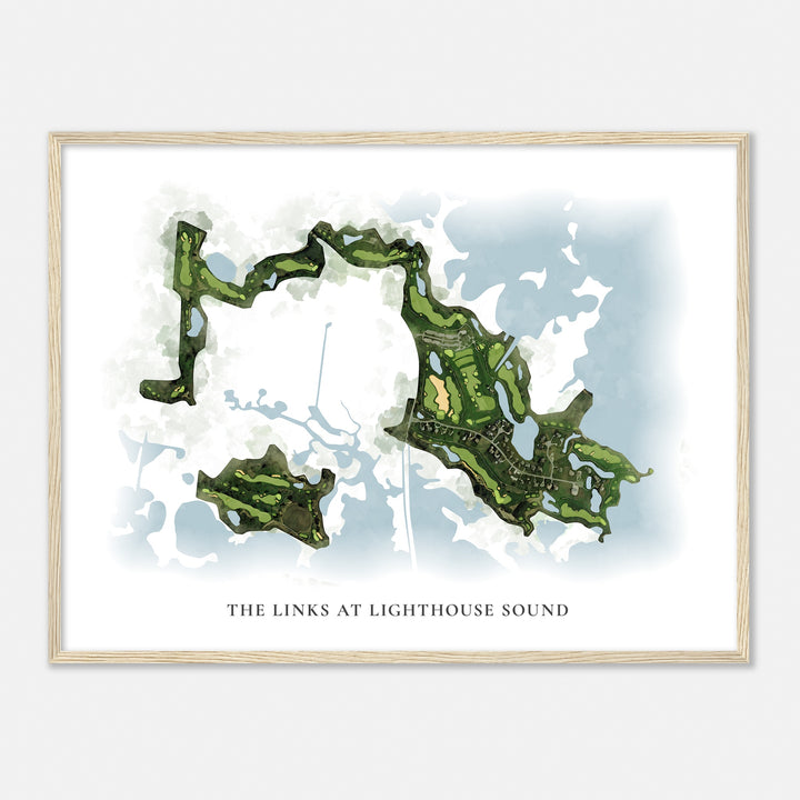 Print of The Links At Lighthouse Sound Classic Map