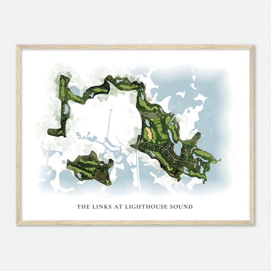 Print of The Links At Lighthouse Sound Classic Map