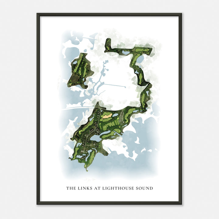 Print of The Links At Lighthouse Sound Classic Map