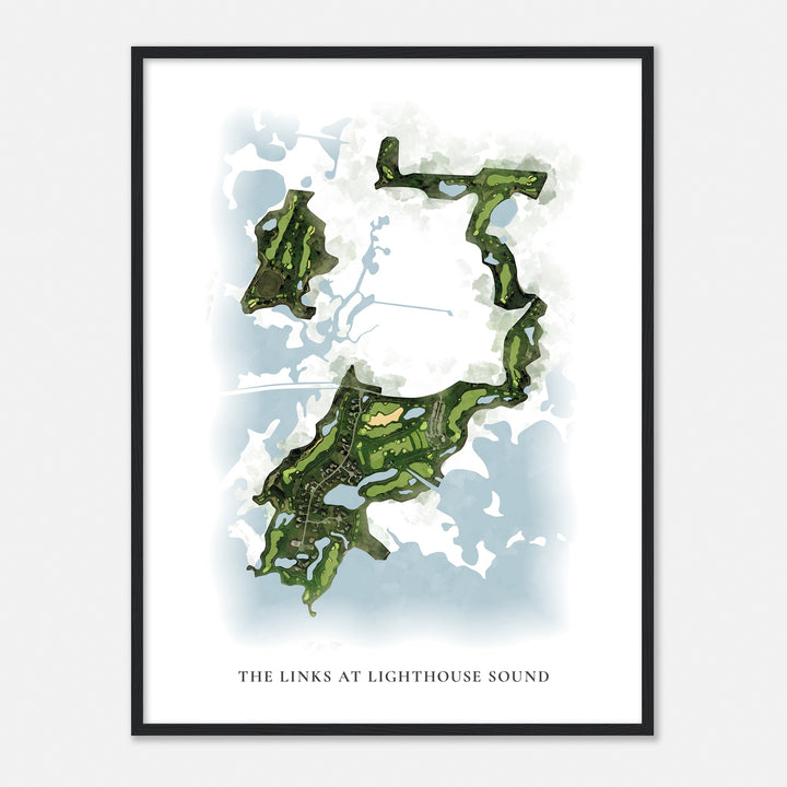 Print of The Links At Lighthouse Sound Classic Map