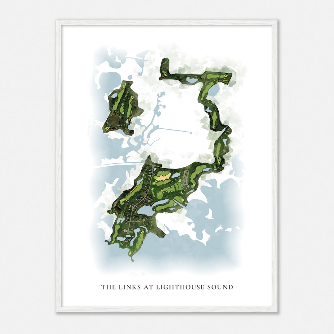 Print of The Links At Lighthouse Sound Classic Map