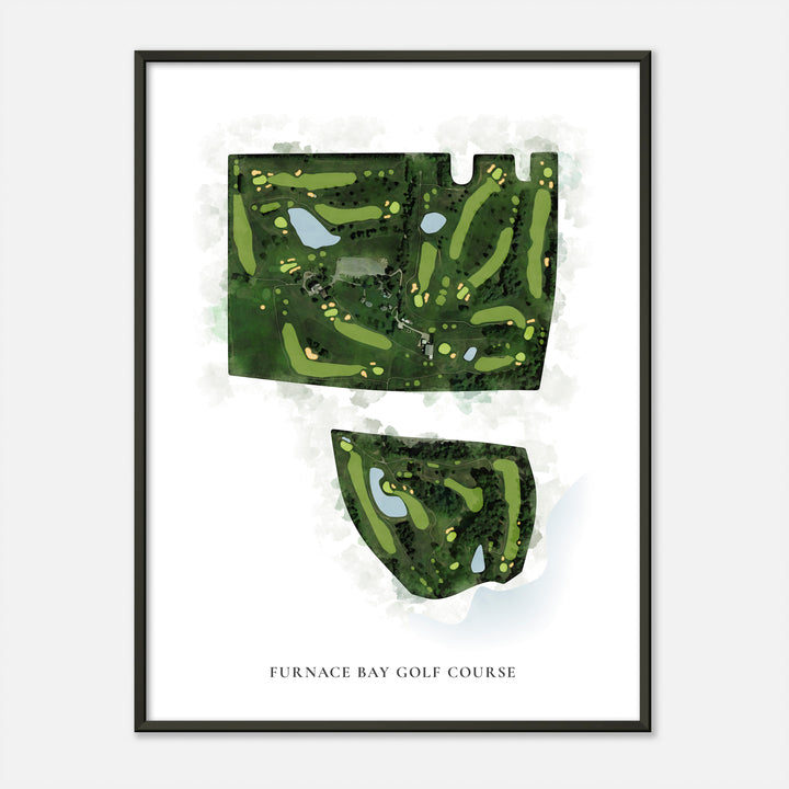 Print of Furnace Bay Golf Course Classic Map