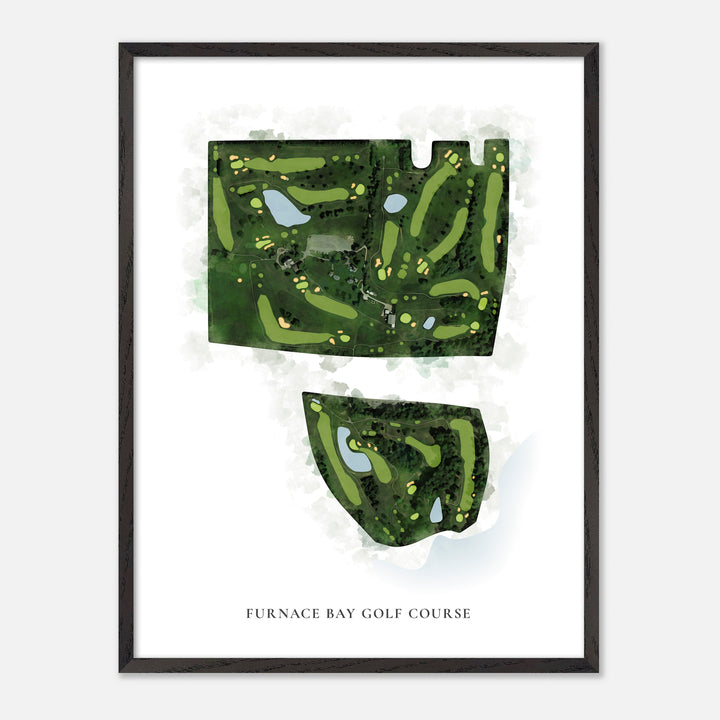 Print of Furnace Bay Golf Course Classic Map