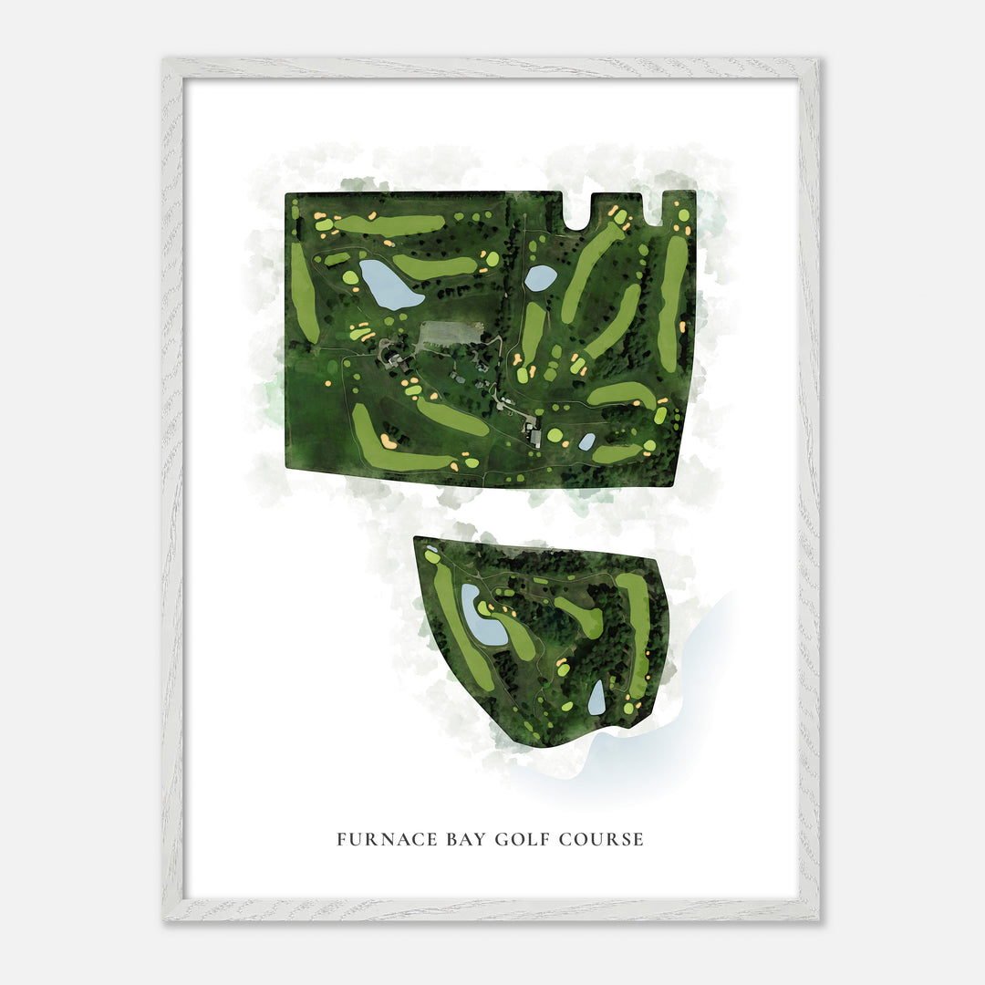 Print of Furnace Bay Golf Course Classic Map