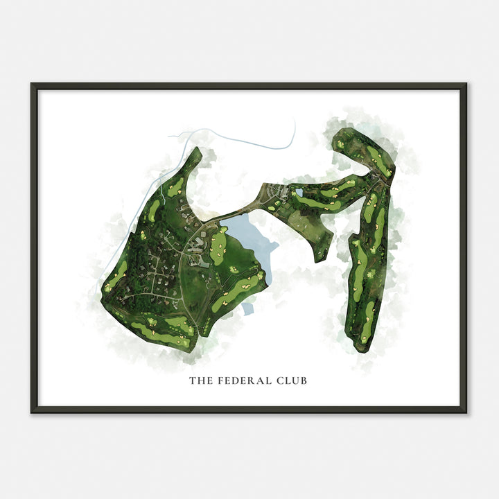 Print of The Federal Club Classic Map