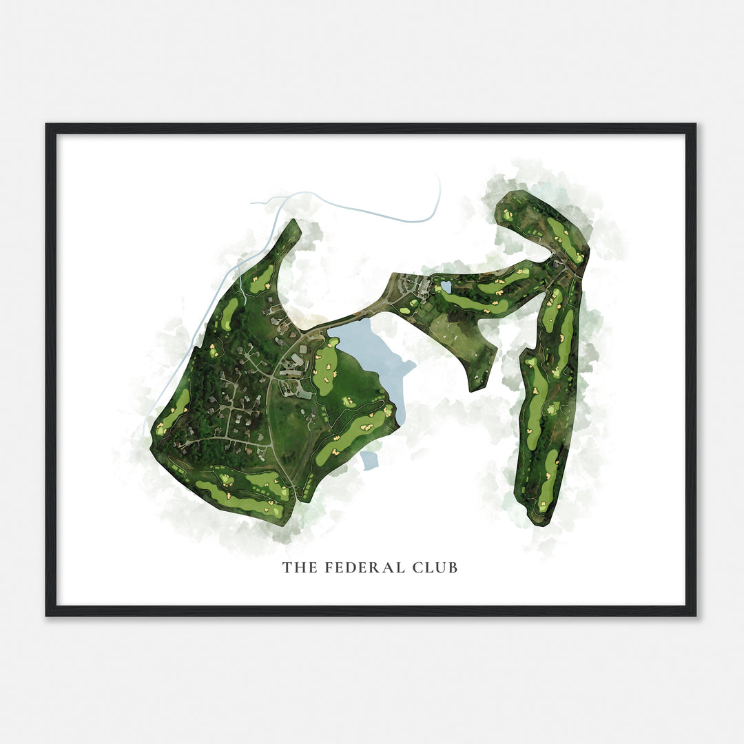 Print of The Federal Club Classic Map