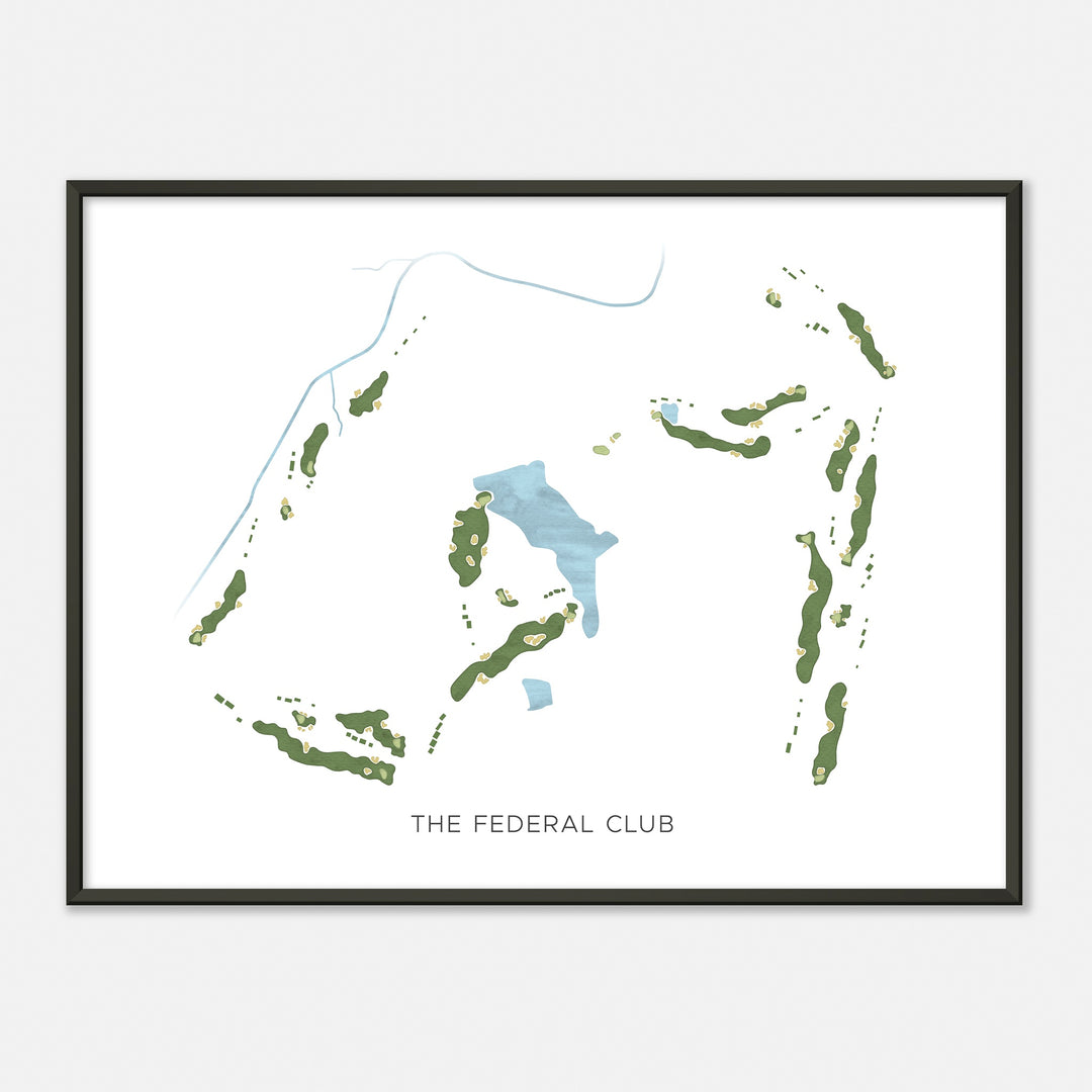 Print of The Federal Club Modern Map