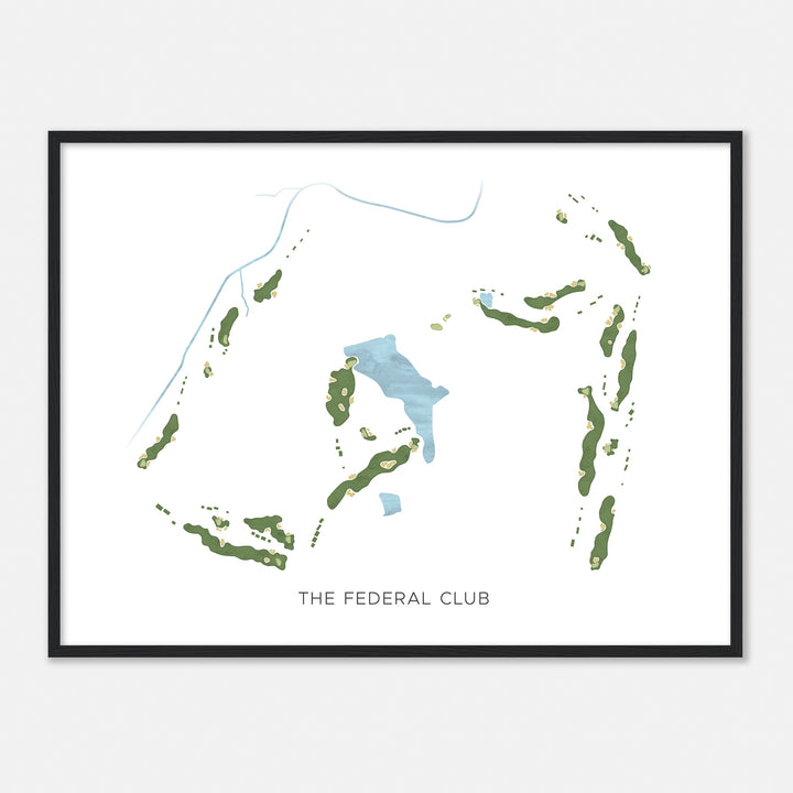 Print of The Federal Club Modern Map