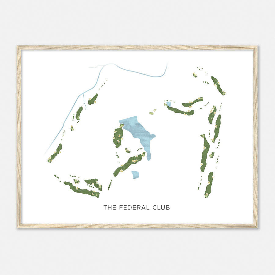 Print of The Federal Club Modern Map