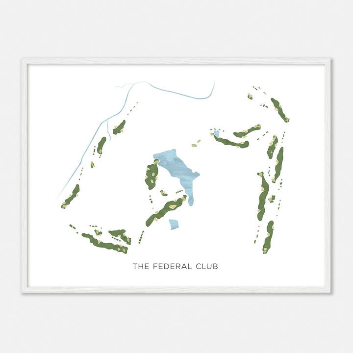 Print of The Federal Club Modern Map