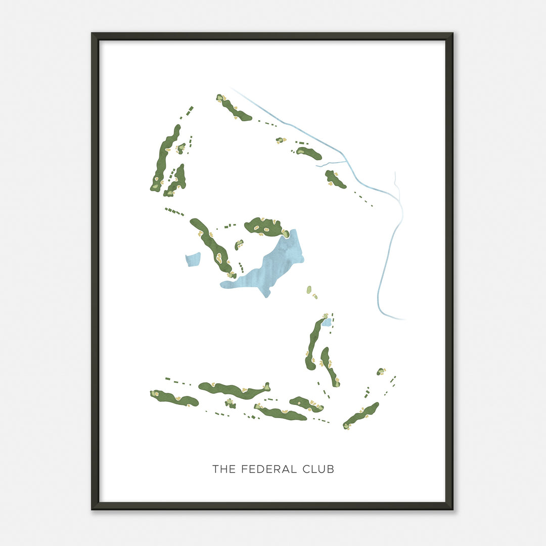 Print of The Federal Club Modern Map