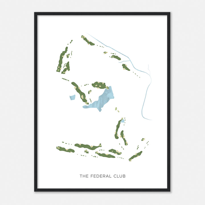 Print of The Federal Club Modern Map