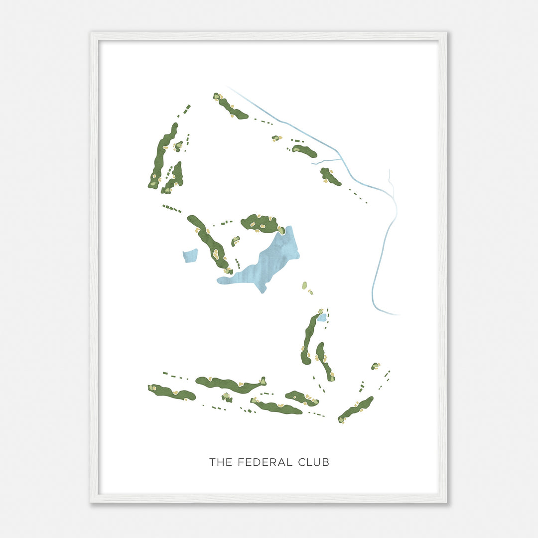 Print of The Federal Club Modern Map