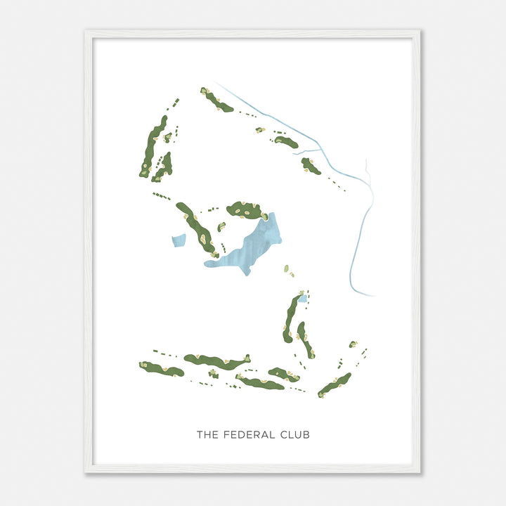 Print of The Federal Club Modern Map