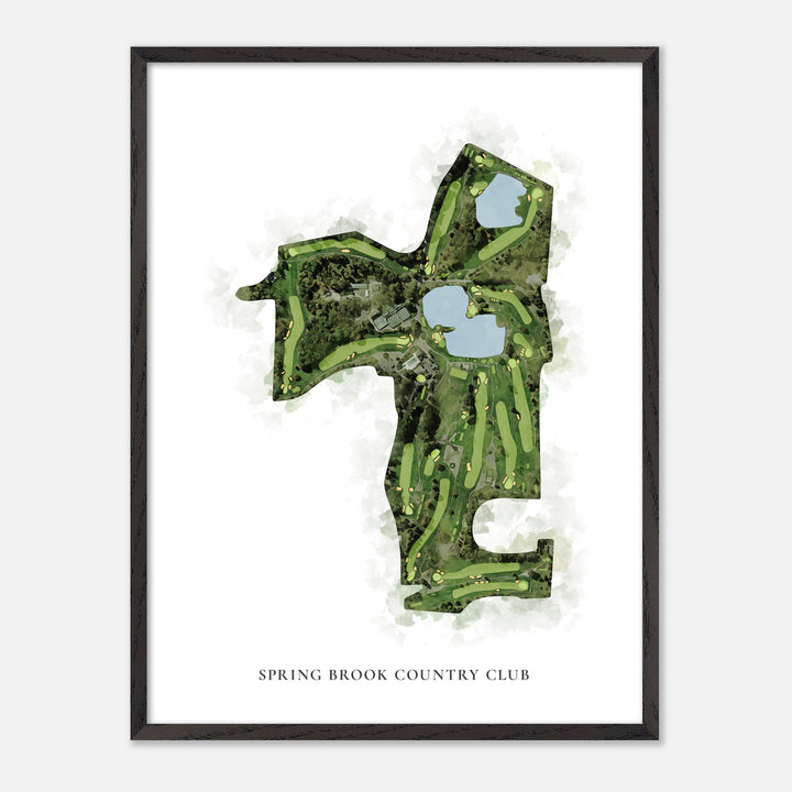 Print of Spring Brook Country Club Classic Map