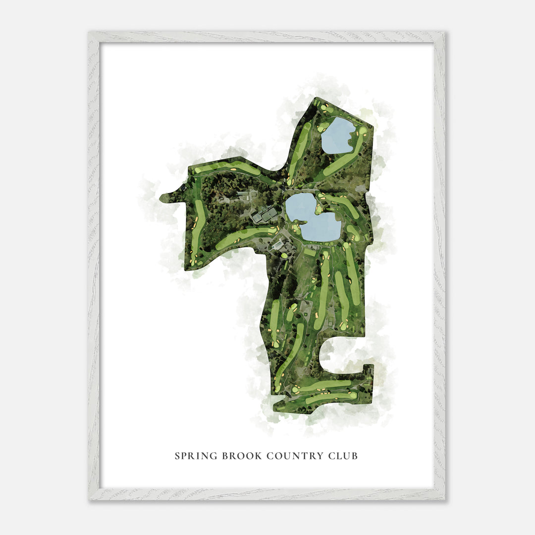 Print of Spring Brook Country Club Classic Map
